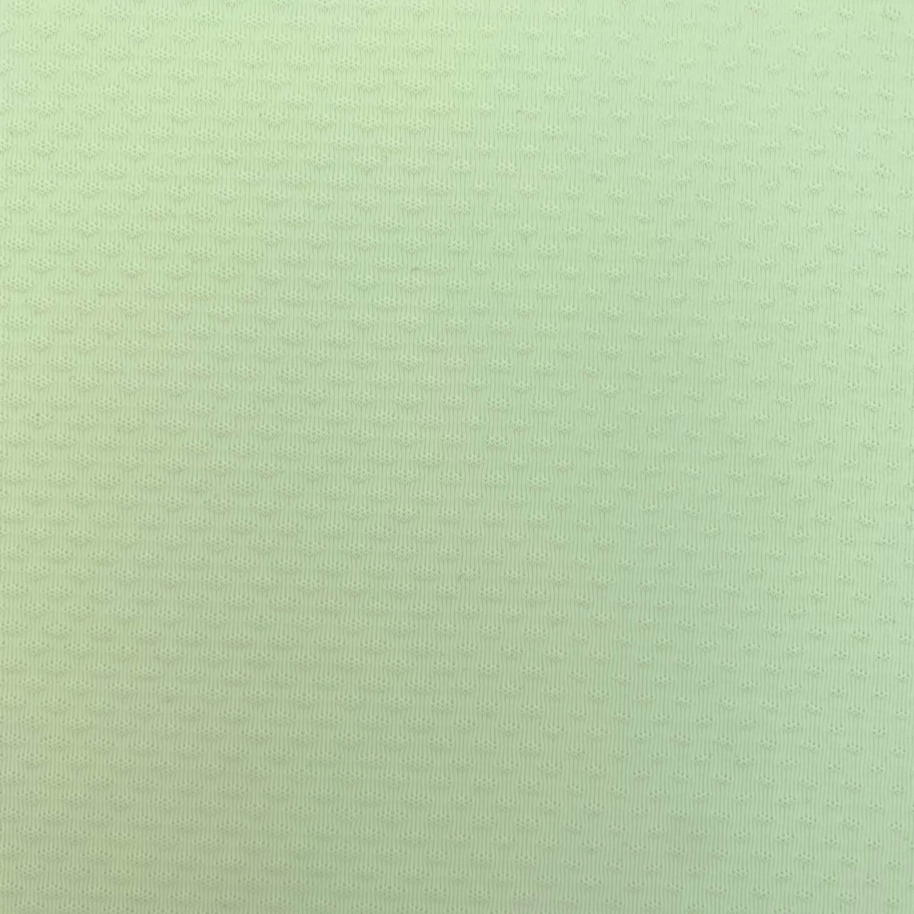 ফ্যাকাশে সবুজ জাল একক জার্সি ফ্যাব্রিক